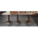 Georgian triple pedestal dining table