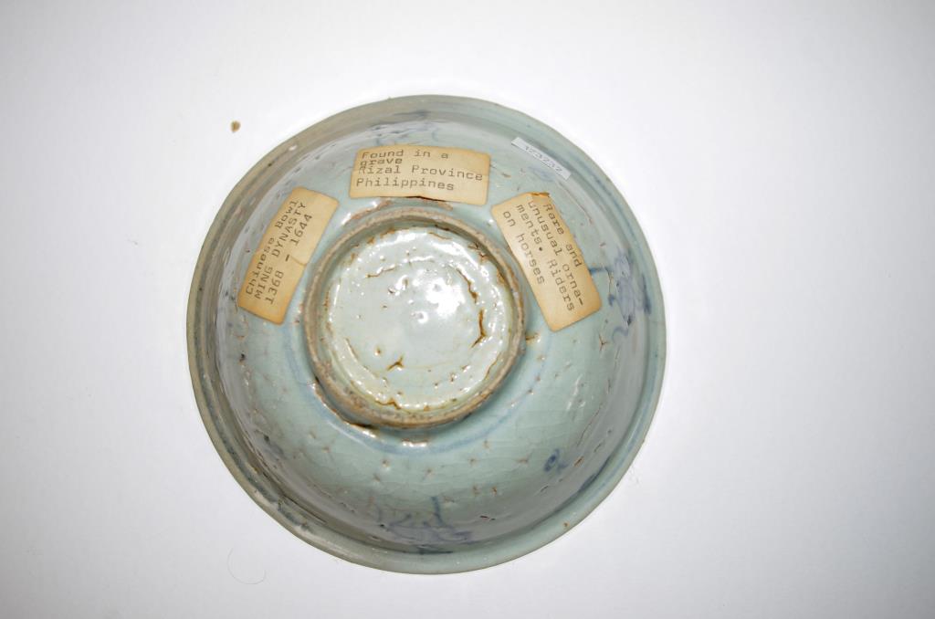 Chinese Ming Dynasty blue & white bowl - Image 3 of 5