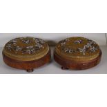 Pair of Victorian footstools