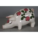 Large Wemyss Plichta ceramic pig figure