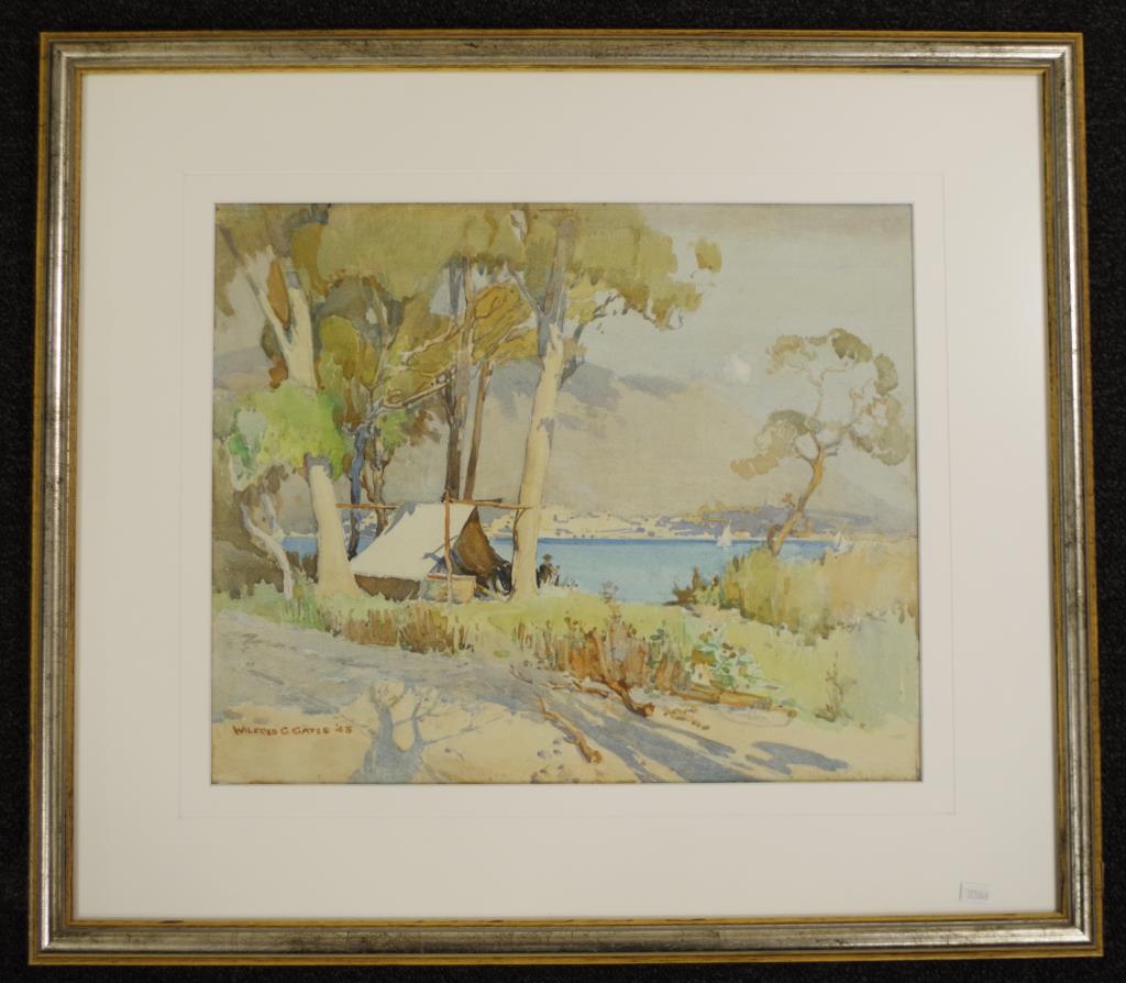 Wilfred G. Gates (1890-1967) watercolour - Image 3 of 3