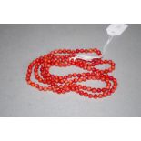 Chinese coral necklace