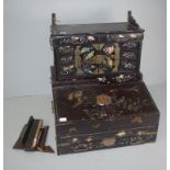 Antique Chinese Chinoiserie writing slope