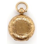 Antique gold plate sovereign case