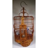 Chinese vintage decorative cane bird cage