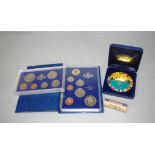 Two Australian decimal proof coin annual sets