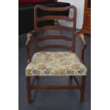 Ladder back armchair