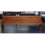 Antique church pew