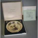 Audubon Society sterling silver collectors plate