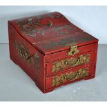 Chinese red lacquered box