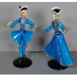 Pair of Murano glass figurines