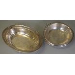 Two various USA sterling silver serving bowls