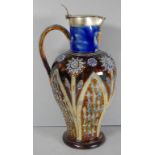 Doulton Lambeth art nouveau pottery jug