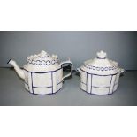 Two piece Georgian Castleford tea set