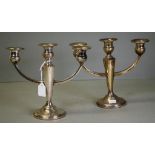 Pair USA sterling silver candelabra