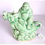 Chinese decorated ceramic wine jug