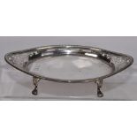Victorian sterling silver sweetmeat dish
