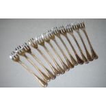 Set twelve Christofle oyster forks