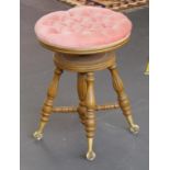 Edwardian piano stool