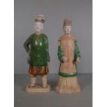 Pair of Chinese Tang style Qing figures