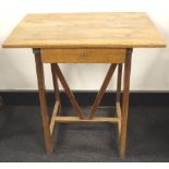 17th century Italian walnut primitive side table