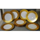 Set ten Hutschenreuther dinner plates