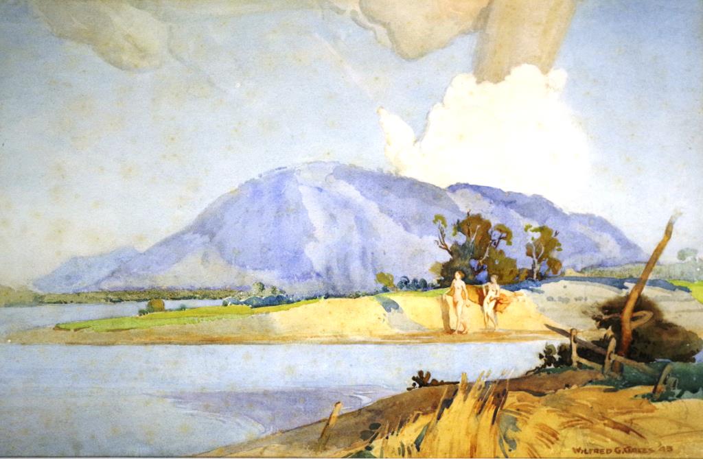 Wilfred G Gates (1890-1967) watercolour
