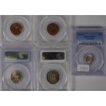 Five sealed Australian mint coins