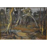Florence Broadhurst (1899-1977) Forest Clearing