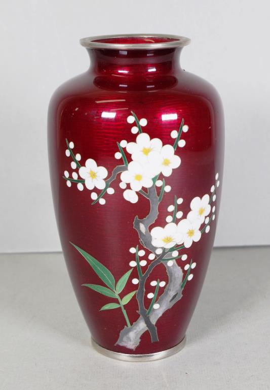 Japanese cloisonne vase - Image 2 of 4
