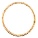 9ct two tone gold bangle