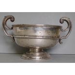 Edwardian sterling silver pedestal bowl