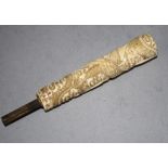 Antique Chinese ivory parasol handle