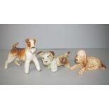Three various Sylvac dog figures