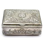 Mid century Jogya silver cigarette box