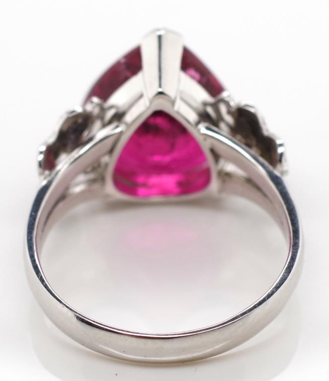 18ct white gold and 4.5ct tourmaline ring - Image 4 of 7