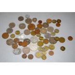 Quantity of various world coins and tokens