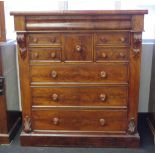 Victorian cedar & mahogany chest of drawers