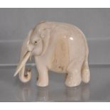 Vintage carved ivory elephant figure