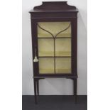 Edwardian glazed display cabinet