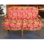 French Louis XV style settee