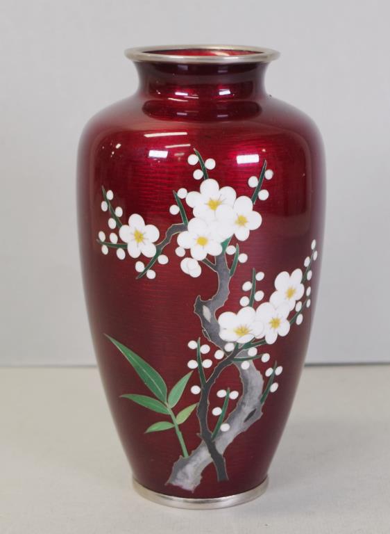 Japanese cloisonne vase