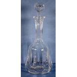 French St Louis Crystal 'Bartholdi' wine decanter