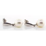 9ct gold pearl earrings