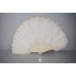 Vintage ostrich feather fan