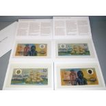 Four Australian 1988 $10 polymer banknotes