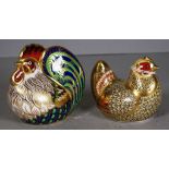 Royal Crown Derby 'Farmyard Hen' paperweight