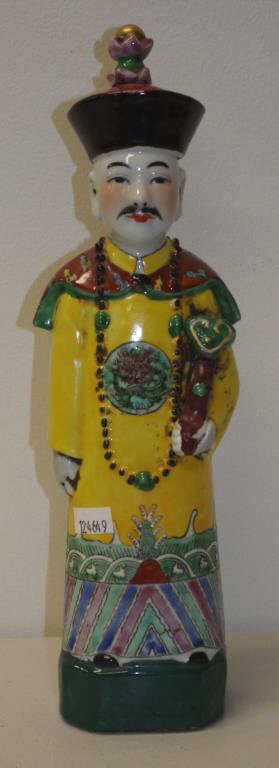 Chinese porcelain emperor figure