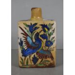 Antique Persian Iznik ceramic bottle