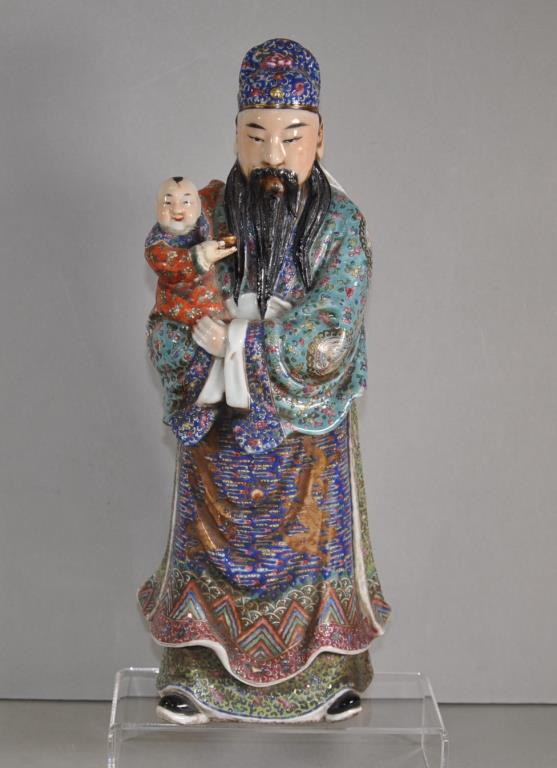 Chinese standing ceramic figure